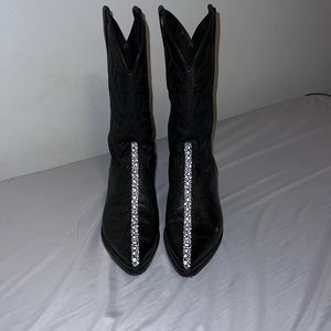 Black and White Boots